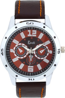 Cavalli CW095 Maroon Chronograph Pattern Analog Watch  - For Men   Watches  (Cavalli)