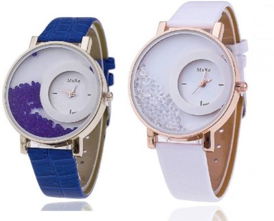 Mxre Blue-White-Wrist Analog Watch  - For Women   Watches  (Mxre)