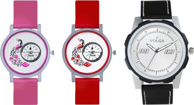 Volga Designer FVOLGA Beautiful New Branded Type Watches Men and Women Combo160 VOLGA Band Analog Watch  - For Couple   Watches  (Volga)