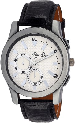 Pappi Boss Sober Dumy Chronograph Dial Leather Strap Analog Watch  - For Men   Watches  (Pappi Boss)
