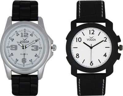 

Volga Branded Leather Quality Designer Dial Diwali Special Combo6 Designer Sport Looks WaterProof Mens Watch Watch - For Men