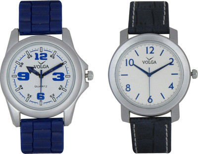 

Volga Branded Leather Quality Designer Dial Diwali Special Combo39 Designer Sport Looks WaterProof Mens Watch Watch - For Men
