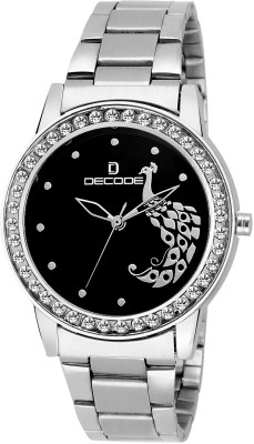 Decode Ladies Crystal LR-2120 Chain Black Analog Watch  - For Women   Watches  (Decode)