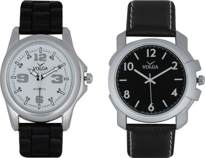 

Volga Branded Leather Quality Designer Dial Diwali Special Combo28 Designer Sport Looks WaterProof Mens Watch Watch - For Men