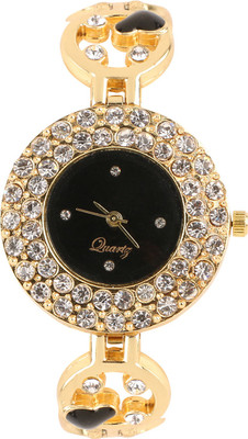 

Merchanteshop Heart Shape Diamond Studded Watch - For Women