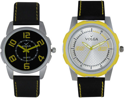 Volga Branded Leather Quality Designer Dial Diwali Special Combo513 Designer Sport Looks WaterProof Mens Watch Analog Watch  - For Men   Watches  (Volga)