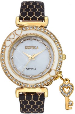 Exotica Fashion EFL-500-Gold-Black Special collection for Women Analog Watch  - For Women   Watches  (Exotica Fashion)