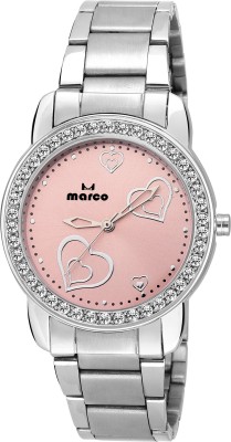 Marco DIAMOND MR-LR 8000 PINK-CH Analog Watch  - For Women   Watches  (Marco)