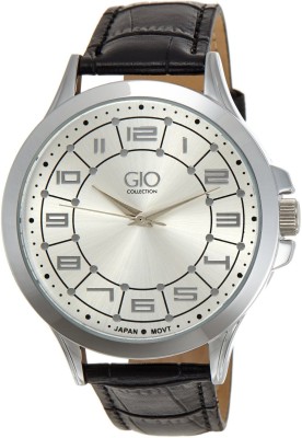 Gio Collection Black/Silver P9346 Analog Watch  - For Men   Watches  (Gio Collection)