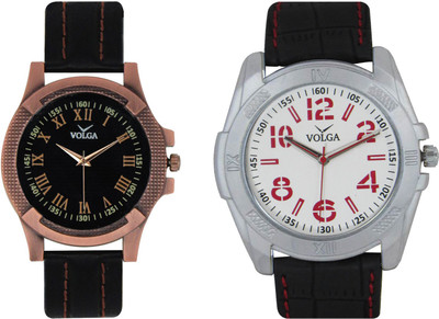 

Volga Branded Leather Quality Designer Dial Diwali Special Combo462 Designer Sport Looks WaterProof Mens Watch Watch - For Men