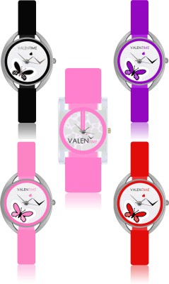 Valentime W07-1-2-3-4-8 New Designer Fancy Fashion Collection Girls Analog Watch  - For Women   Watches  (Valentime)