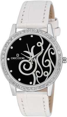 Decode Ladies Crystal Studded ST-501 BLK White Analog Watch  - For Women   Watches  (Decode)
