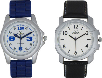 

Volga Branded Leather Quality Designer Dial Diwali Special Combo40 Designer Sport Looks WaterProof Mens Watch Watch - For Men