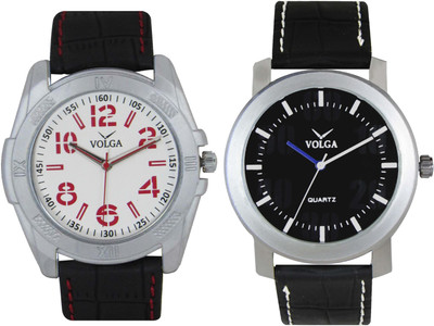 

Volga Branded Leather Quality Designer Dial Diwali Special Combo571 Designer Sport Looks WaterProof Mens Watch Watch - For Men
