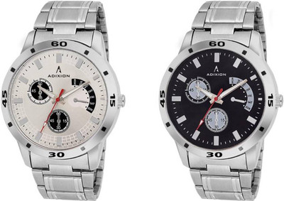 ADIXION New Chronograph Pattern, Stainless Steel Bracelet Watch Analog Watch For Men ADIXION Wrist Watches