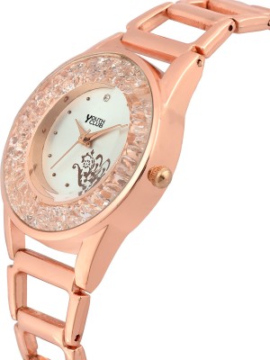 Youth Club FDM-195CPR ROSE GOLD MOVING STONE Analog Watch  - For Women   Watches  (Youth Club)