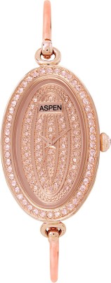 Aspen AP1141A Aspen Rose Dial Ladies Watch- Be Jewelled-AP1141A Analog Watch  - For Women   Watches  (Aspen)