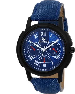 Armado AR-013 Blue Denim Elegant Modern Corporate Collection Analog Watch  - For Men   Watches  (Armado)