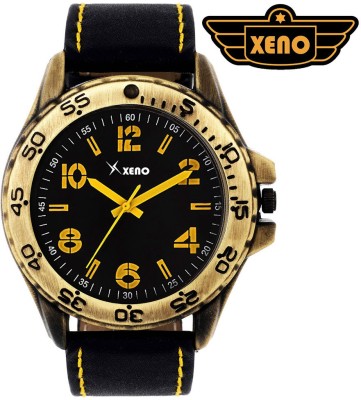 Xeno BN_C8D315_OLD Date Day Chronograph Pattern Black Leather Black Dial New Look Fashion Stylish Modish Watch  - For Men   Watches  (Xeno)