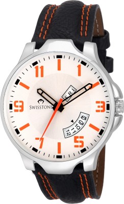 Swisstone SW-WT135-WHT-ORN Analog Watch  - For Men   Watches  (Swisstone)