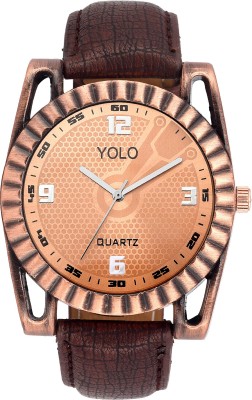 YOLO YGS-063COPPER Analog Watch  - For Men   Watches  (YOLO)