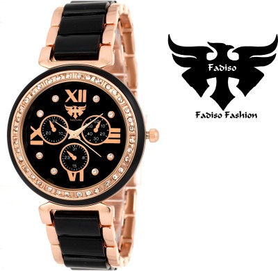 Fadiso Fashion FF-703-BK-GD Dazzle Analog Watch  - For Women   Watches  (Fadiso Fashion)