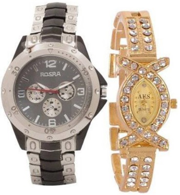 OpenDeal Rosra AKS Stylish Couple Watch OR002 Analog Watch  - For Couple   Watches  (OpenDeal)