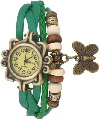 NS18 Vintage Butterfly Rakhi Watch Green Analog Watch  - For Women   Watches  (NS18)