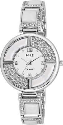 Agile AG285 Classique studded Dial Analog Watch  - For Women   Watches  (Agile)