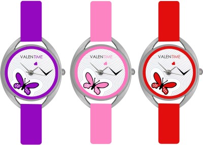 Valentime Branded New Latest Designer Deal Colorfull Stylish Girl Ladies26 39 Feb LOVE Couple Analog Watch  - For Girls   Watches  (Valentime)
