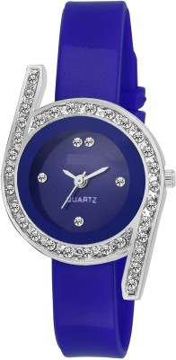 Pappi Boss QUALITY ASSURED Sober Blue Stone Studded Casual Analog Watch  - For Women   Watches  (Pappi Boss)