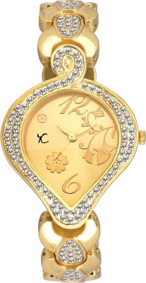Youth Club DMLV-GLD Dazzling Glowing Gold Analog Watch  - For Women   Watches  (Youth Club)