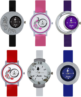 View Frida Colourful Designer Latest Collection Diwali Special94 Flying Butterfly Analog Watch  - For Girls Wrist Watches Price Online(Frida)