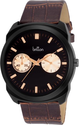 Britton BR-GR171-BLK-BRW Watch  - For Men   Watches  (Britton)