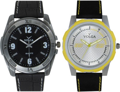 Volga Branded Leather Quality Designer Dial Diwali Special Combo630 Designer Sport Looks WaterProof Mens Watch Analog Watch  - For Men   Watches  (Volga)