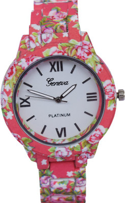 

Creator Platinum Rose Flower Designer Watch - For Women