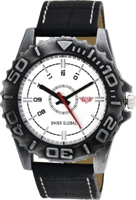 Swiss Global SG130 Plated Silver Analog Watch  - For Men   Watches  (Swiss Global)