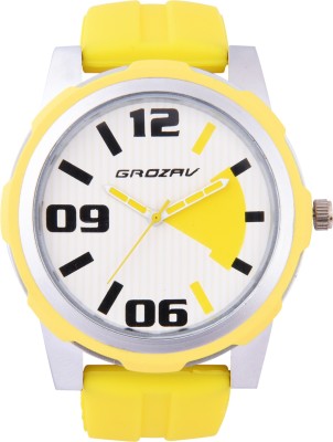 GROZAV White Dial Analog Watch  - For Men   Watches  (GROZAV)