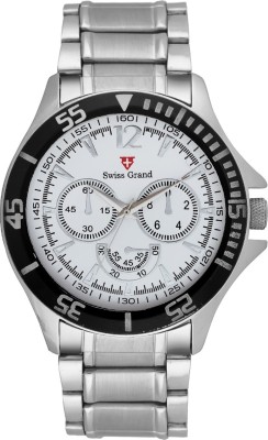 Swiss Grand Sg-0810_white Grand Analog Watch  - For Men   Watches  (Swiss Grand)