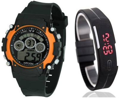 Users ORGBLK Sports7 Light_Band DEL to DSS Watch  - For Boys & Girls   Watches  (Users)