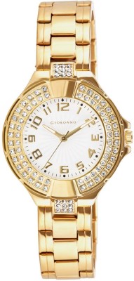 Giordano 6201-22 Gold Analog Watch  - For Women   Watches  (Giordano)