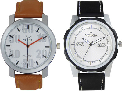 

Volga Branded Leather Quality Designer Dial Diwali Special Combo543 Designer Sport Looks WaterProof Mens Watch Watch - For Men