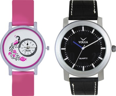 Volga Designer FVOLGA Beautiful New Branded Type Watches Men and Women Combo49 VOLGA Band Analog Watch  - For Couple   Watches  (Volga)