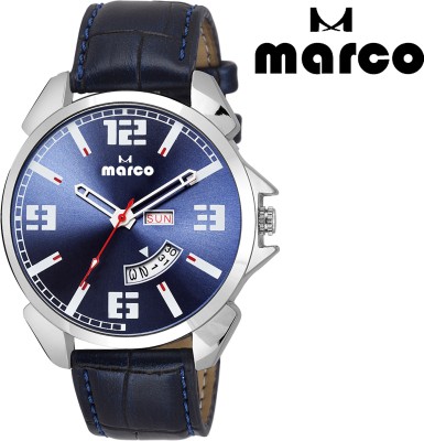 Marco DAY AND DATE 2015-BLU-BLU Analog Watch  - For Men   Watches  (Marco)