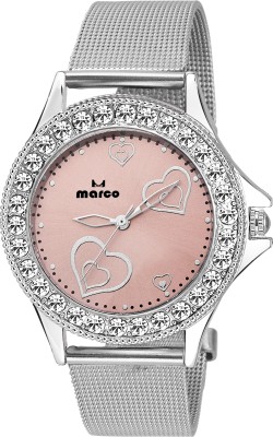 Marco DIAMOND MR-LR 6000 PINK-CH Analog Watch  - For Women   Watches  (Marco)