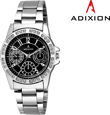 Adixion 9401SM01 New Chronograph Pattern Stainless Steel Bracelet Watch Analog Watch  - For Women   Watches  (Adixion)
