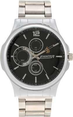 

Fighter New Latest Casual Black Dial Metal FGTR021 Wrist FGTR Watch - For Men