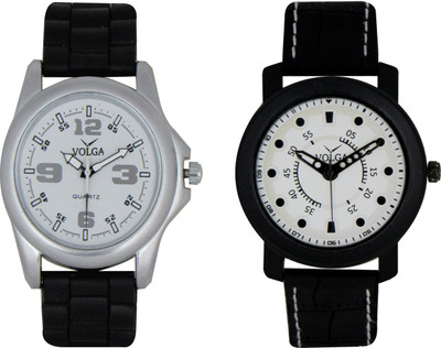 

Volga Branded Leather Quality Designer Dial Diwali Special Combo9 Designer Sport Looks WaterProof Mens Watch Watch - For Men