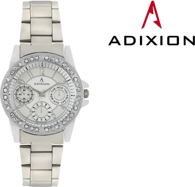 Adixion 9401SM0202 New Chronograph Pattern Stainless Steel Analog Watch  - For Women   Watches  (Adixion)