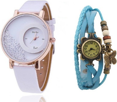

MxRe White-Blue-33 Watch - For Women